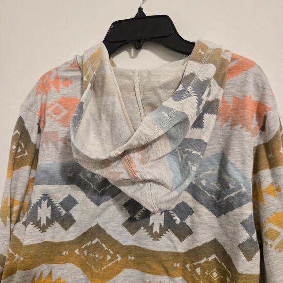 On The Byas Women’s Aztec Print Pullover Hoodie Multicolor Size S - Picture 6 of 6